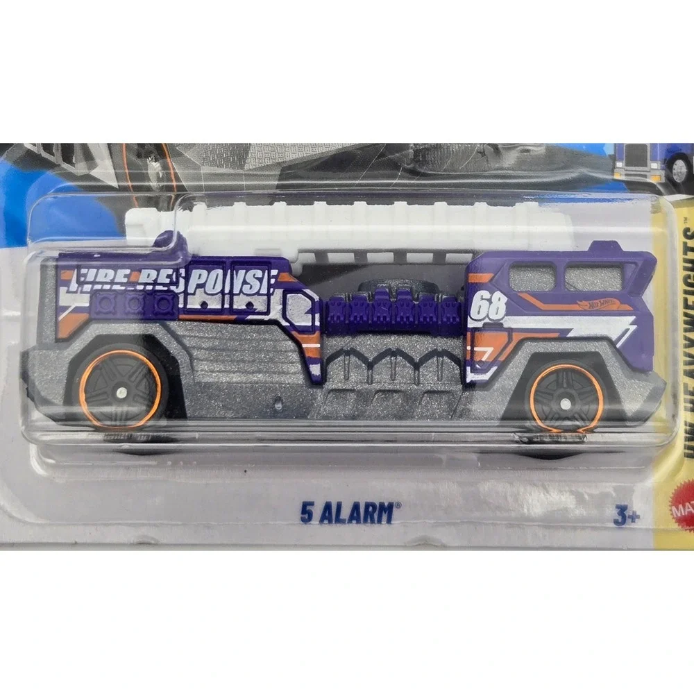 Hot Wheels 5 Alarm HW Heavyweights‎ Kids Unisex 1:64 Purple Fire Truck 32/250